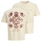 Jack&Jones Übergrößen T-Shirt creme JORMONTAUK BACK Jack&Jones Übergrößen T-Shirt creme JORMONTAUK BACK