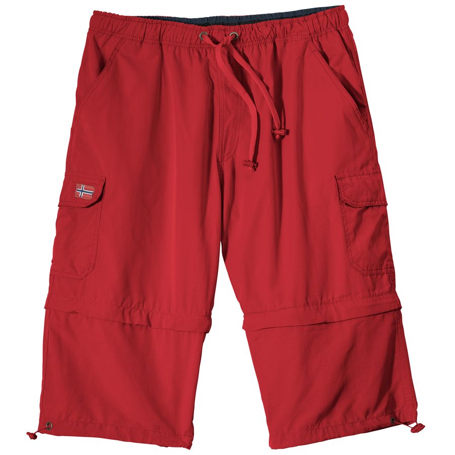 Abraxas Zipp-Off Bermuda rot Übergröße Norway