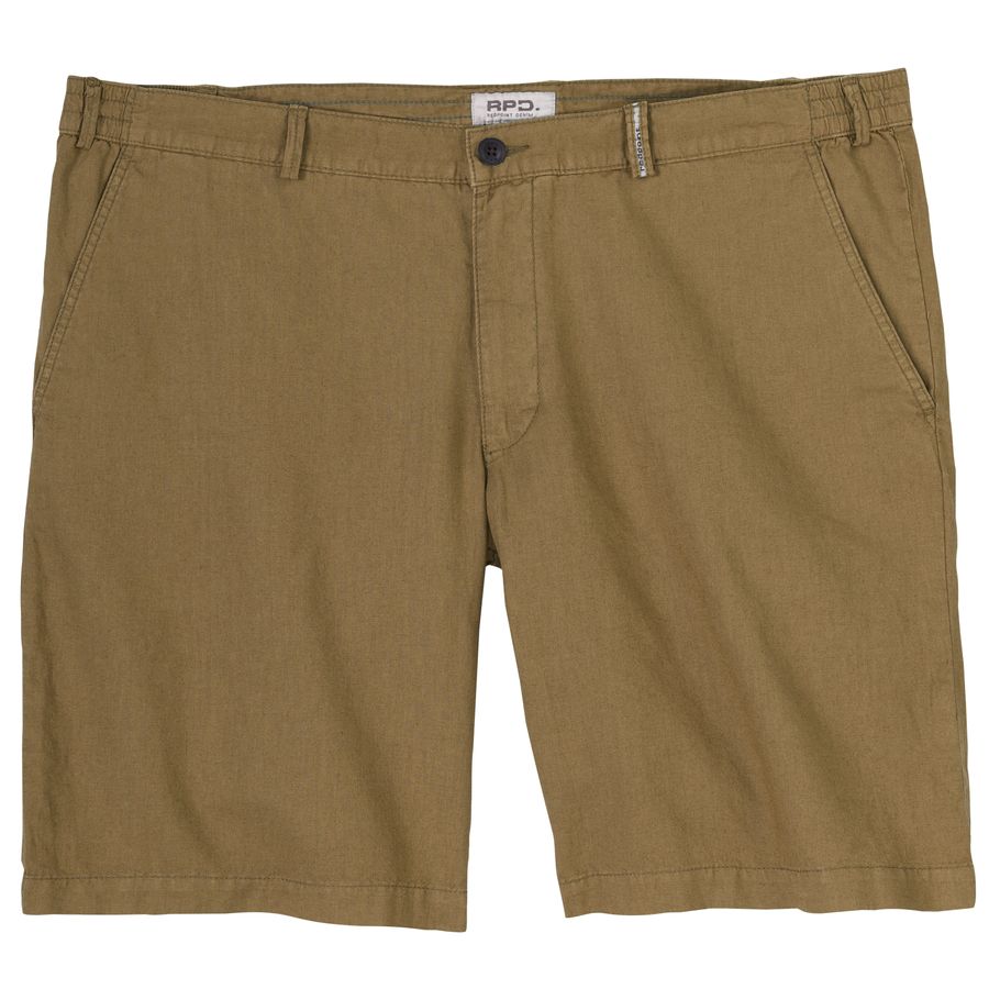 Redpoint Übergrößen Leinen-Shorts Whitby braun