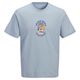 Jack&Jones XXL T-Shirt hellblau Skullprint JORCASSIS