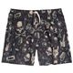 Abraxas Übergröße Badeshorts Print schwarz-rot-beige