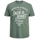 Jack&Jones Übergrößen T-Shirt grün JPRBLUZANE Print Jack&Jones Übergrößen T-Shirt grün JPRBLUZANE Print