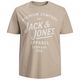 Jack&Jones Übergrößen T-Shirt beige JPRBLUZANE Print Jack&Jones Übergrößen T-Shirt beige JPRBLUZANE Print
