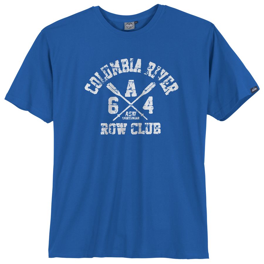 Ahorn Sportswear Übergrößen T-Shirt Print royalblau