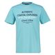Lerros Übergröße T-Shirt Print türkis Good Vibes