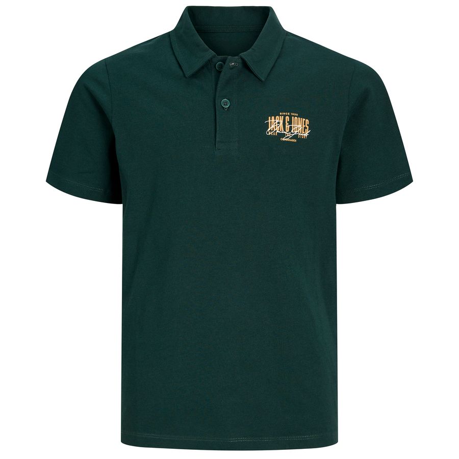 Jack&Jones Übergrößen Poloshirt dunkelgrün JJAERO