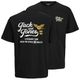 Jack&Jones Übergrößen T-Shirt schwarz Print JJLEGEND