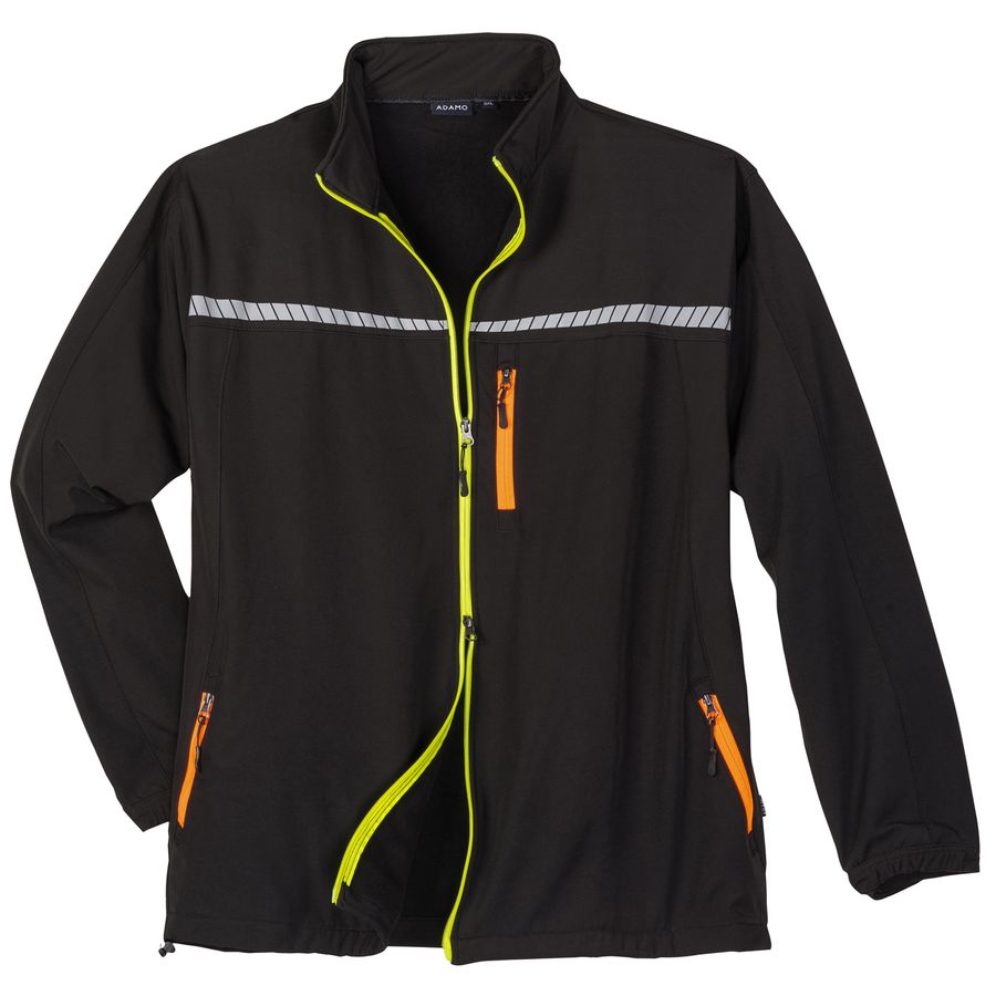 Adamo Fashion XXL Softshell-Arbeitsjacke schwarz