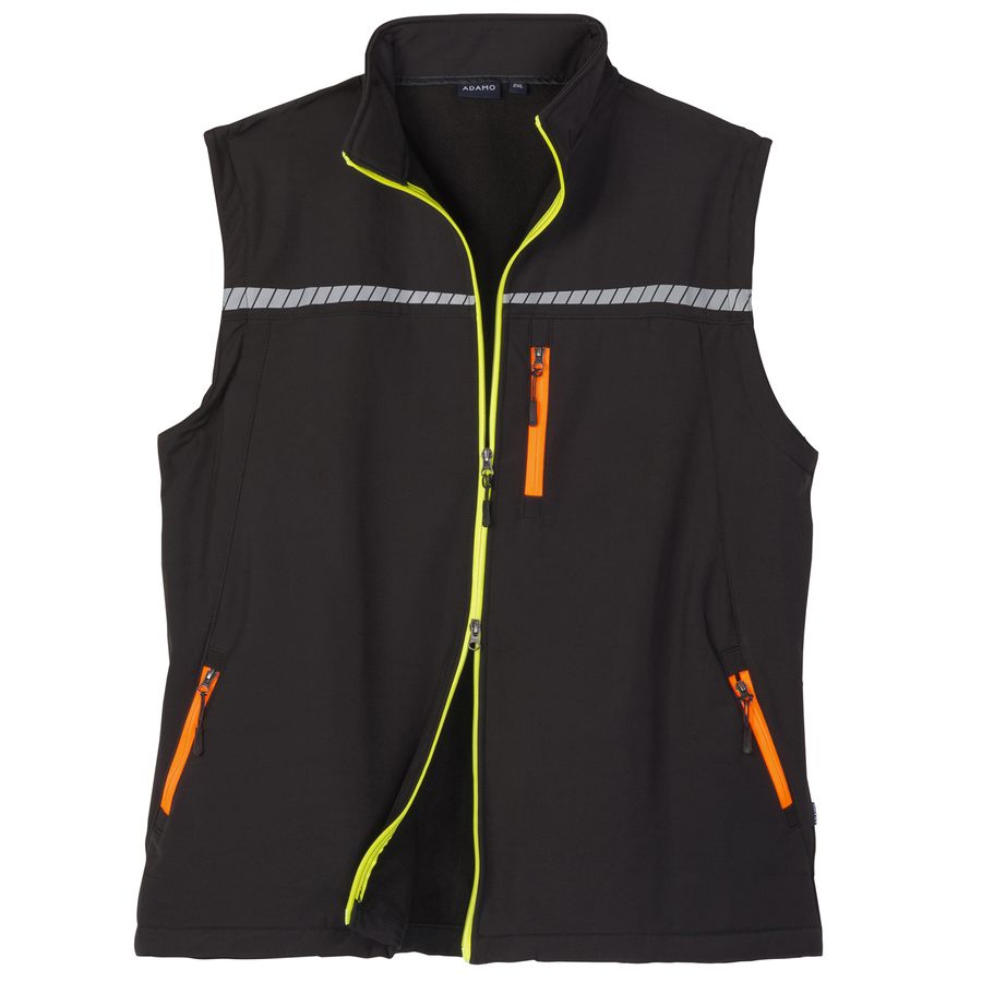 Adamo Fashion XXL Softshell-Arbeitsweste schwarz