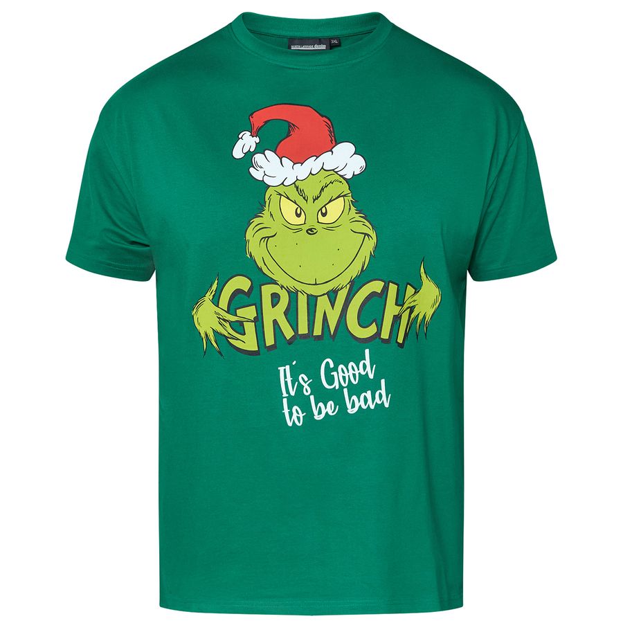 North Latitude Übergrößen T-Shirt grün Grinch-Print