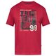 North Latitude Übergrößen T-Shirt weinrot Frontprint North Latitude Übergrößen T-Shirt weinrot Frontprint