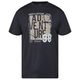 North Latitude Übergrößen Frontprint T-Shirt schwarz