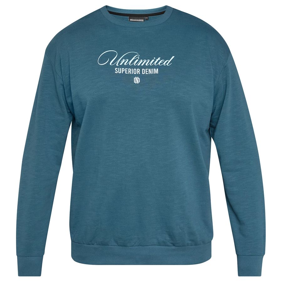 North Latitude Übergröße Sweatshirt petrolblau Print