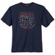 Adamo Übergrößen T-Shirt navy Athletics Frontprint Adamo Übergrößen T-Shirt navy Athletics Frontprint