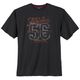 Adamo Übergröße T-Shirt schwarz Athletics Frontprint