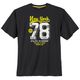 Adamo Übergröße T-Shirt schwarz Frontprint New York Adamo Übergröße T-Shirt schwarz Frontprint New York