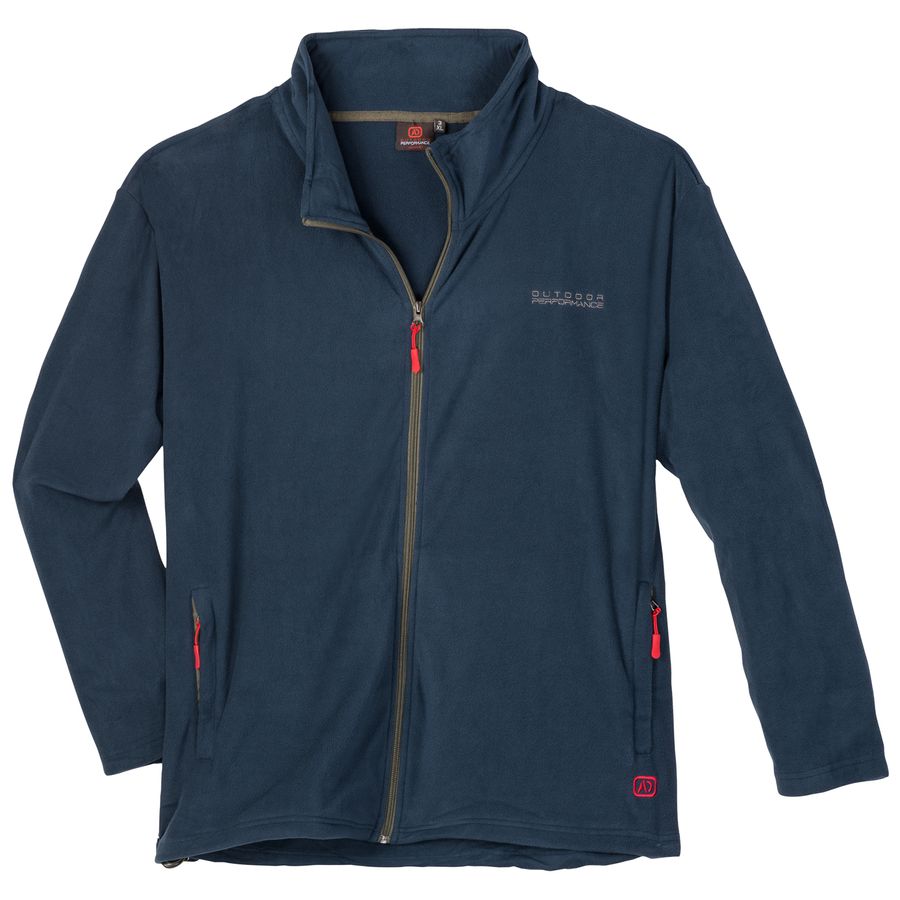 Adamo Übergrößen Fleecejacke dunkelblau