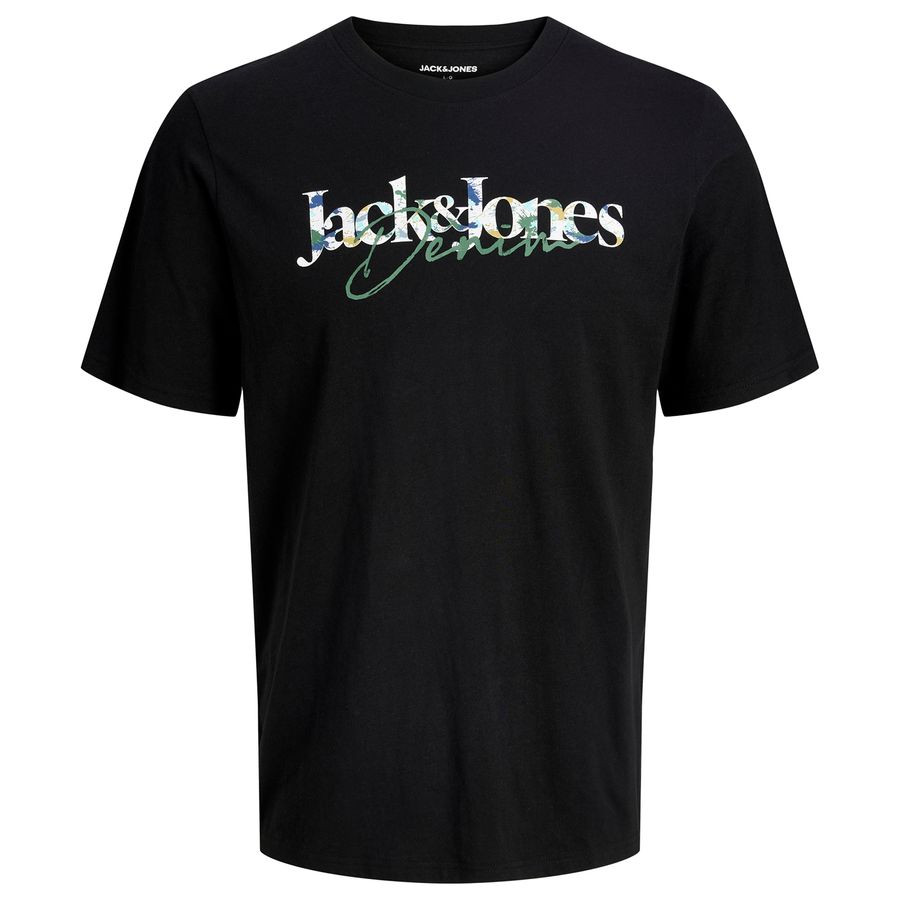 Jack&Jones Übergrößen T-Shirt JJTOM schwarz Print
