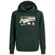 Jack&Jones Übergröße Hoodie JJELOGO Print dunkelgrün Jack&Jones Übergröße Hoodie JJELOGO Print dunkelgrün