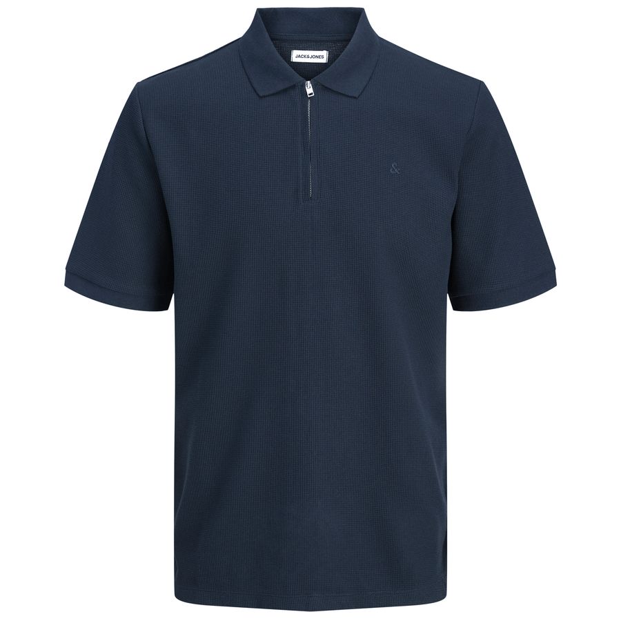 Jack&Jones Zipper-Poloshirt XXL navy JJEAUSTIN