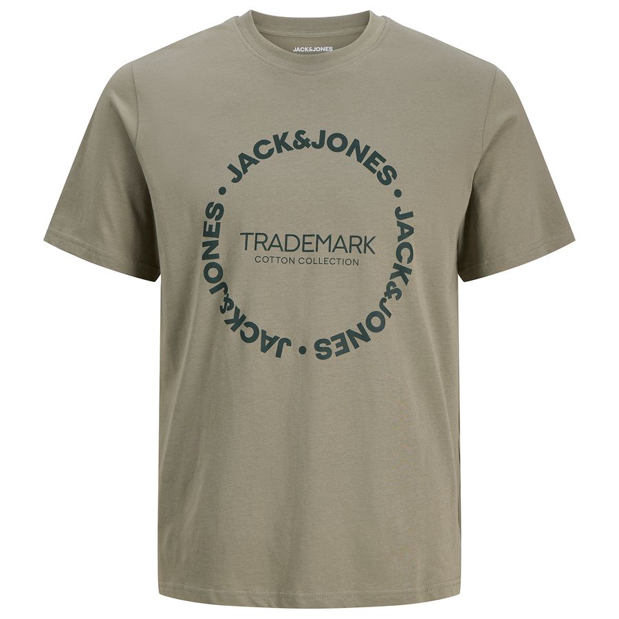 Jack&Jones Übergrößen T-Shirt khaki Print JJBENSON
