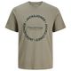 Jack&Jones Übergrößen T-Shirt khaki Print JJBENSON