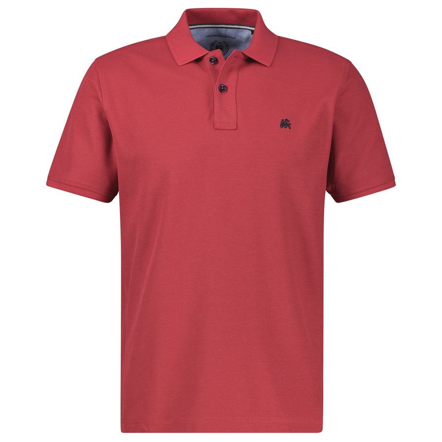 Lerros Übergrößen Basic-Poloshirt rot