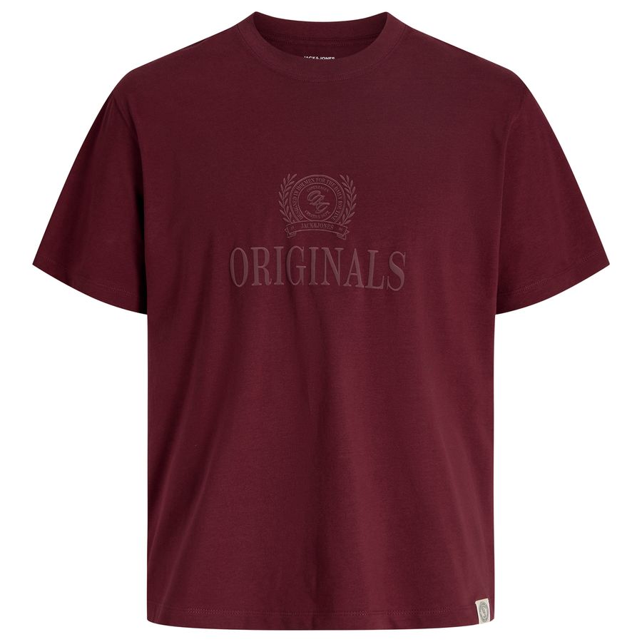 Jack&Jones XXL T-Shirt JORFREDERIKSBERG weinrot Print