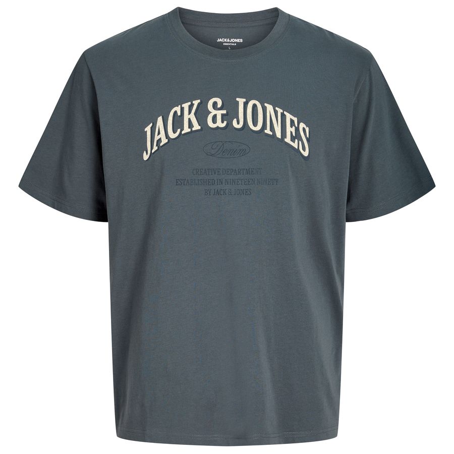 Jack&Jones Übergrößen T-Shirt dunkelgrau JJEDENVER