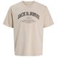 Jack&Jones Übergrößen T-Shirt beige JJEDENVER