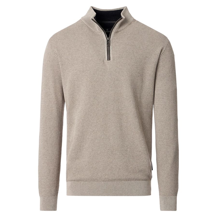 CasaModa Übergrößen Strick-Troyer beige melange