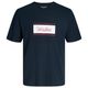 Jack&Jones Übergrößen T-Shirt navy Print JJBUSTER