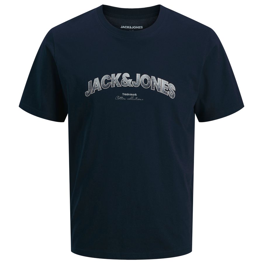 Jack&Jones Übergrößen T-Shirt navy Logoprint JJAVERY