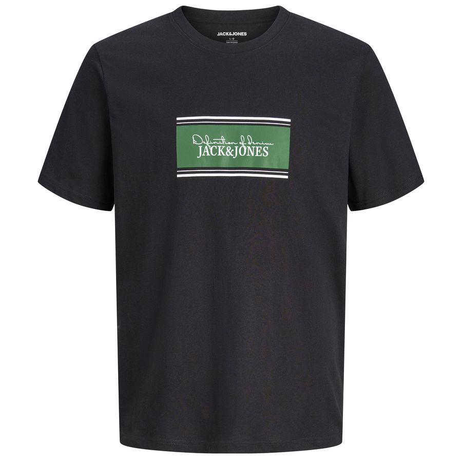 Jack&Jones Übergrößen T-Shirt schwarz Print JJBUSTER