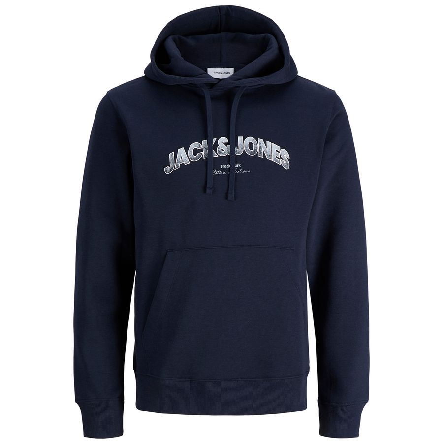 Jack&Jones Übergrößen Hoodie navy Logoprint JJAVERY