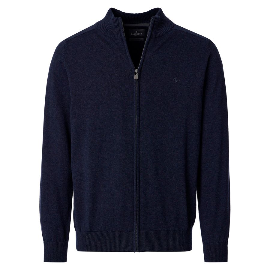 CasaModa Übergrößen Strickjacke navy melange