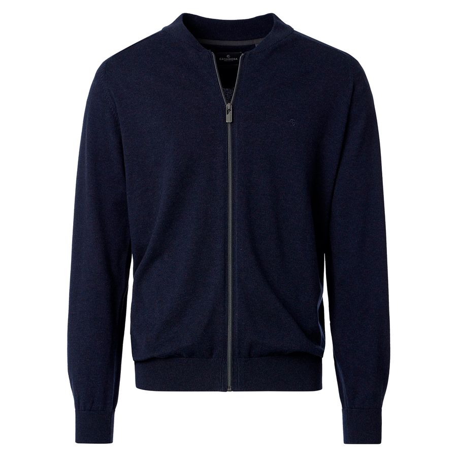 CasaModa Übergrößen navy melange Strickjacke