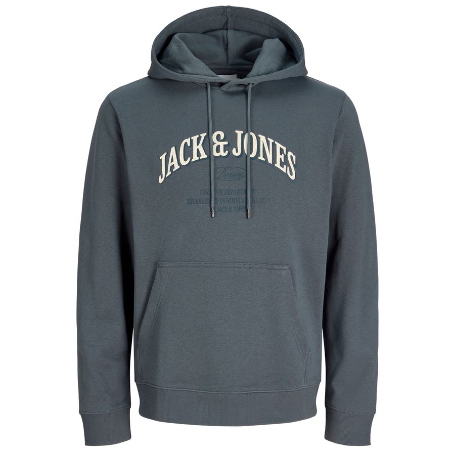 Jack&Jones Übergröße Hoodie dunkelgrau JJEDENVER