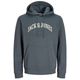 Jack&Jones Übergröße Hoodie dunkelgrau JJEDENVER Jack&Jones Übergröße Hoodie dunkelgrau JJEDENVER