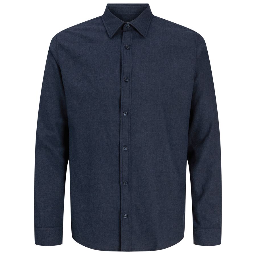 Jack&Jones XXL Langarmhemd JJEFIELD navy melange