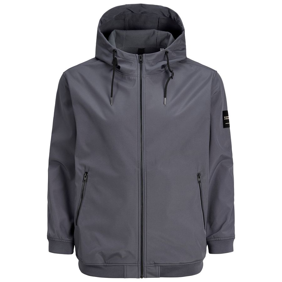 Jack&Jones Übergrößen Softshelljacke grau JJEBASIC