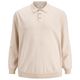 Jack&Jones Übergrößen Langarm-Polo beige melange