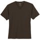 s.Oliver Übergrößen Basic-T-Shirt braun V-Neck