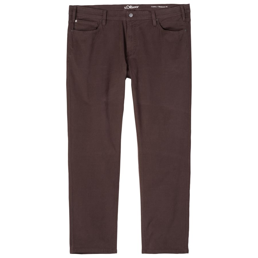 s.Oliver XXL Stretch-Hose Casby braun Struktur