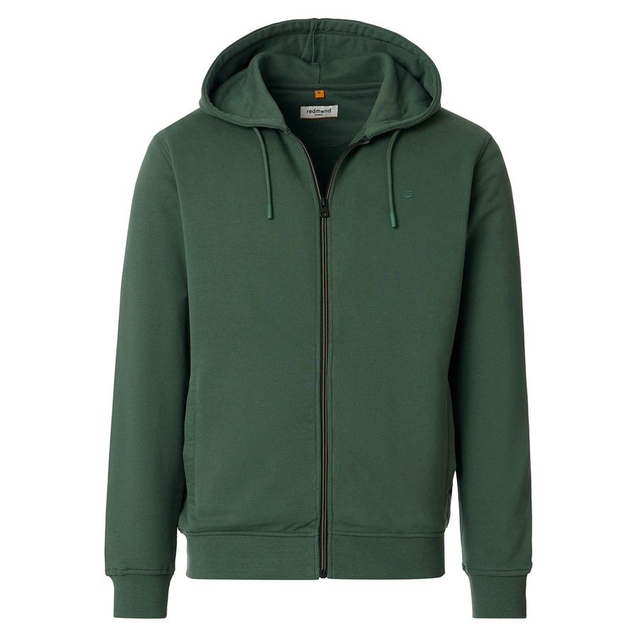 Redmond Übergrößen Kapuzen-Sweatjacke dunkelgrün