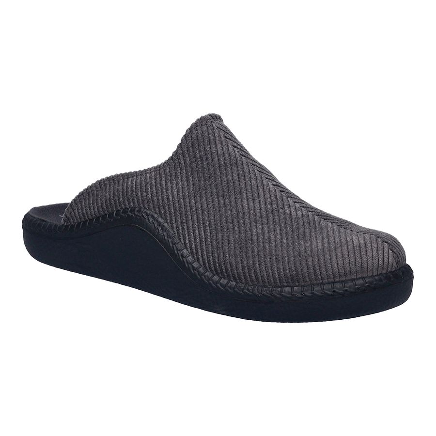 Josef Seibel XXL Cord-Hausschuh Monaco 220 grau