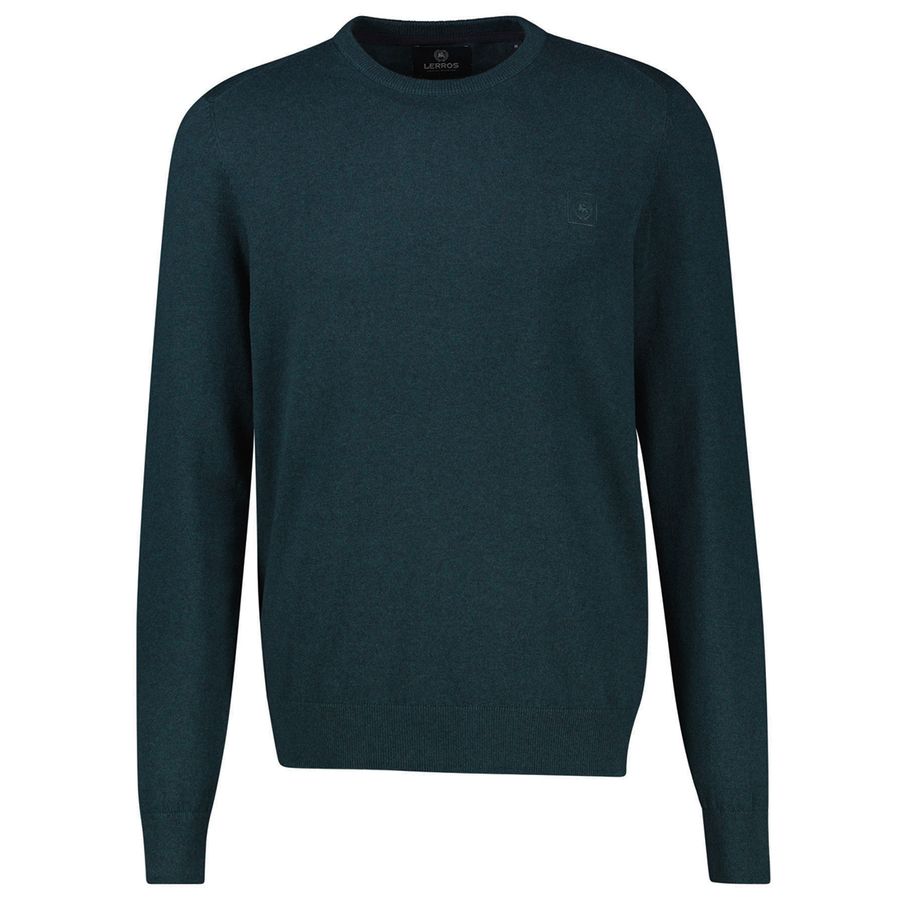 Lerros Übergrößen Feinstrickpullover dunkelgrün