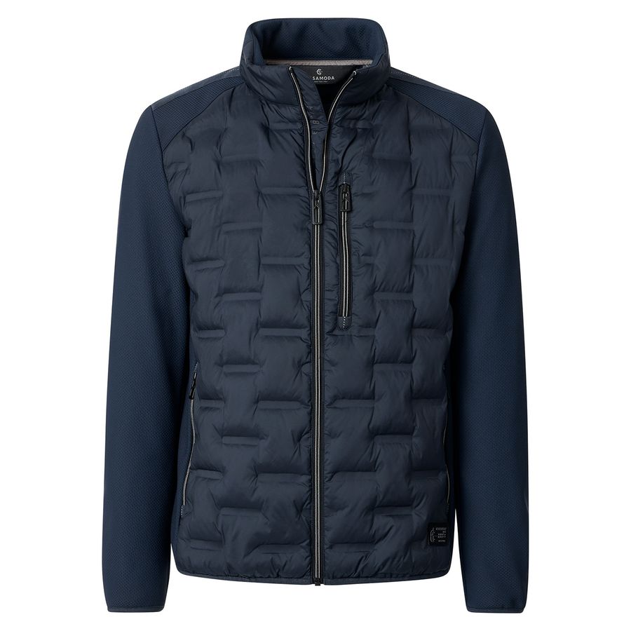CasaModa Übergrößen Stepp/Softshelljacke navy