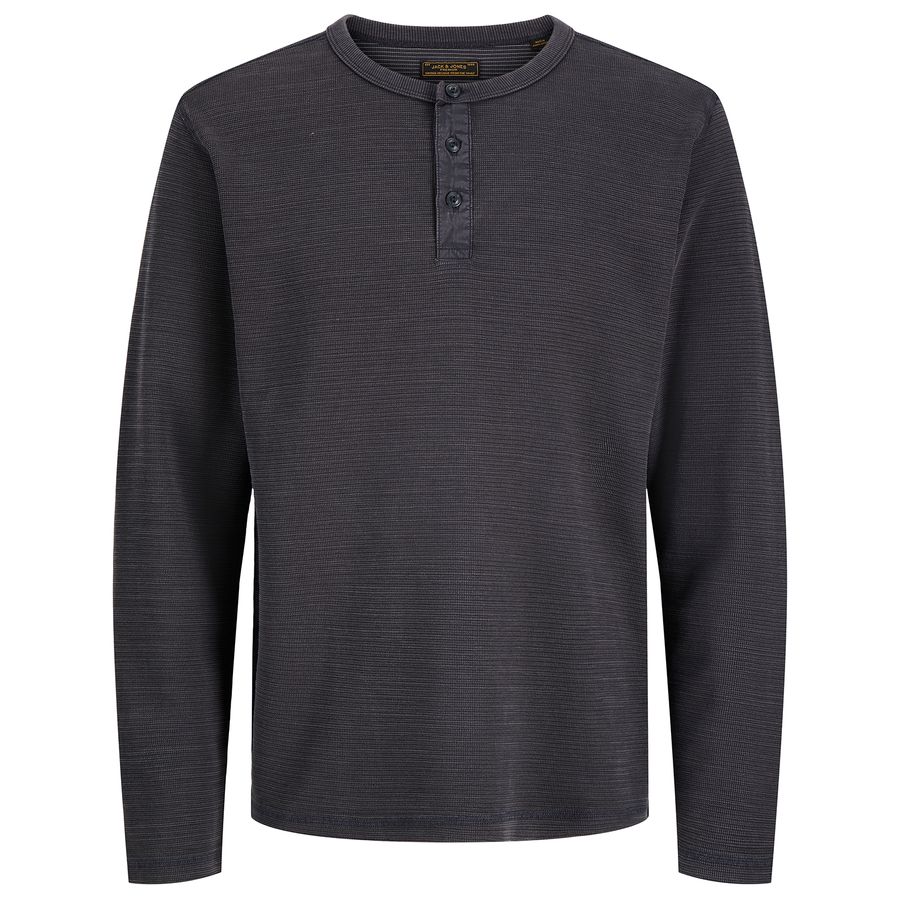 Jack&Jones XXL Henley-Langarmshirt grau JPRBLUAARON