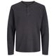 Jack&Jones XXL Henley-Langarmshirt grau JPRBLUAARON